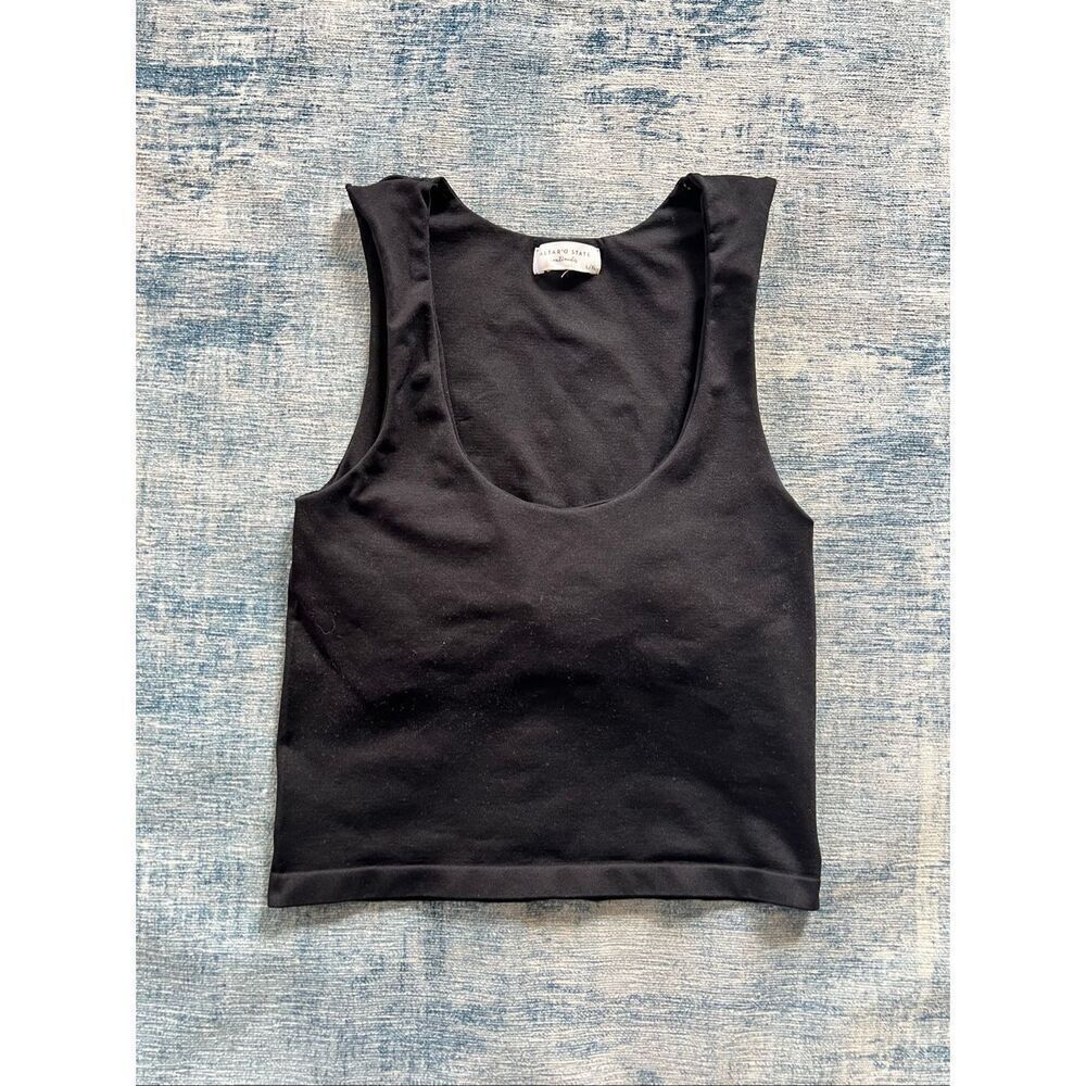 Altar'd State Intimates Black Crop Top Tank With Built In Shelf Bra L / XL